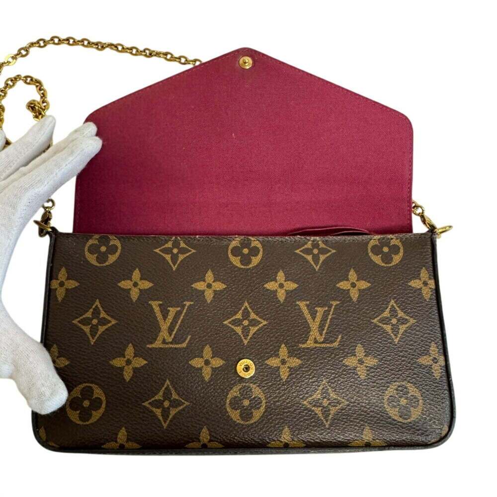 LOUIS VUITTON Brown Monogram Pochette Shoulder Bag - Picture 6 of 14